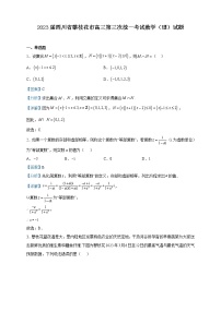 2023届四川省攀枝花市高三第三次统一考试数学（理）试题含解析
