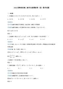 2022届海南省高三高考全真模拟卷（四）数学试题含解析