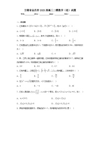 甘肃省金昌市2023届高三二模数学（理）试题（含解析）