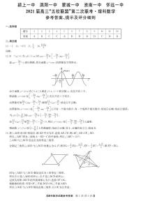 2021届安徽省“五校联盟”高三下学期第二次联考数学（理）试题 PDF版