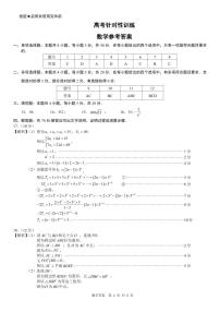 2023届山东省济南市高三下学期针对性训练（三模）数学PDF版含答案