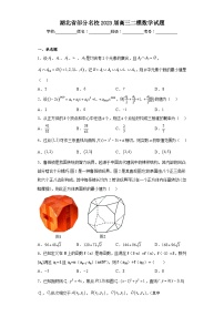 湖北省部分名校2023届高三二模数学试题（含解析）