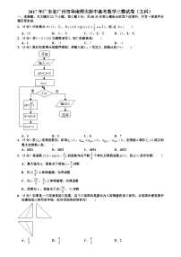 210.2017年广东省广州市华南师大附中高考数学三模试卷（文科）