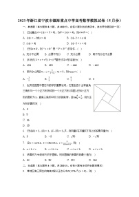 2023年浙江省宁波市镇海重点中学高考数学模拟试卷（5月份）