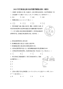 2023年甘肃省定西市高考数学模拟试卷（理科）（含解析）