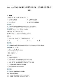 2022-2023学年江西省赣州市兴国平川中学高一下学期期中考试数学试题含解析