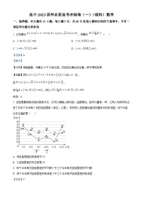 四川省成都市石室中学2023届高三理科数学高考冲刺卷（一）试题（Word版附解析）