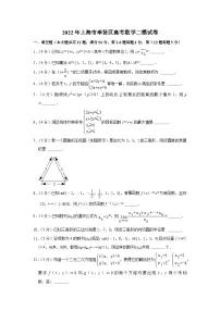 2022年上海市奉贤区高考数学二模试卷