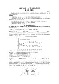 2023届四川省成都市第七中学高三下学期热身考试数学（理）PDF版含答案