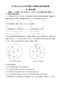 安徽省合肥市庐江县2022-2023学年高一数学下学期期末教学质量抽测试题（Word版附答案）