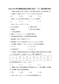 2022-2023学年湖南省益阳市桃江县高二（下）期末数学试卷（含解析）