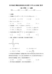 贵州省威宁彝族回族苗族自治县第八中学2023届高三数学（理）样卷（二）试题（含解析）