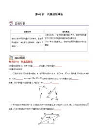 【同步讲义】（苏教版2019）高中数学必修二：第02讲 向量的加减法 讲义