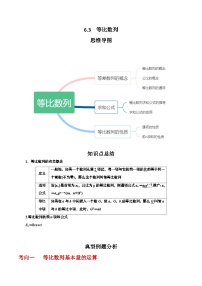 2024高考数学第一轮复习：6.3 等比数列（原卷版）