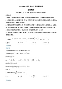 江西省南昌市2023届高三数学（理）第一次模拟测试试题（Word版附解析）