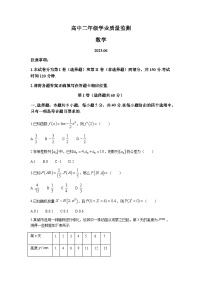 2022-2023学年河南省濮阳市高二下学期期末数学试题含答案