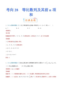 新高考数学一轮复习提升练习考向28  等比数列及其前n项和 (含解析)