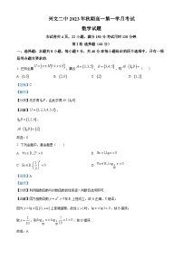四川省宜宾市兴文第二中学2023-2024学年高一数学上学期10月月考试题（Word版附解析）
