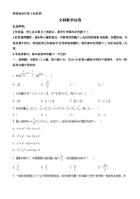 精品解析：河南省名校教研联盟2023届高三下学期5月押题考试文科数学试题（原卷版）