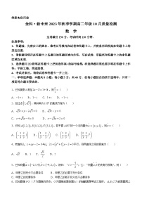 2024河南省金科・新未来高二上学期期中考试数学含解析