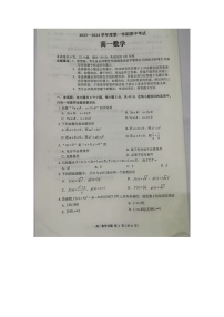 广东省茂名市信宜市2023-2024学年高一上学期11月期中数学试题