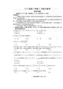 2024江门高三上学期11月大联考试题数学PDF版含解析