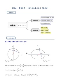 专题2-1  弦中点与第三定义（点差法）-【重难点突破】备考2024届高考数学-模型·方法·技巧专题（新高考专用）