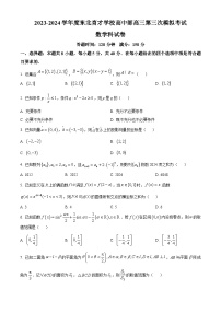 辽宁省沈阳市东北育才学校2024届高三第三次模拟考试数学试题（原卷及解析版）