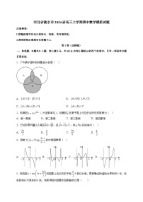 河北省衡水市2024届高三上学期期中数学模拟试题（含答案）