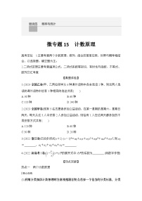 微专题15　计数原理