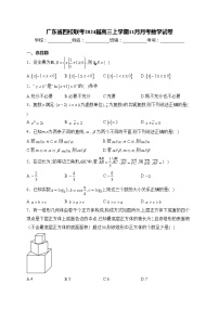 广东省四校联考2024届高三上学期11月月考数学试卷(含答案)