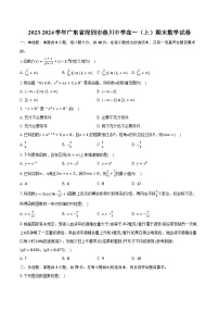 2023-2024学年广东省深圳市燕川中学高一（上）期末数学试卷（含解析）