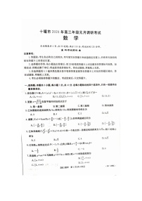 湖北省十堰市2023-2024学年高三元月调研考试数学试卷