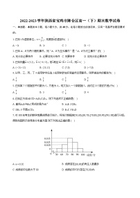 2022-2023学年陕西省宝鸡市陈仓区高一（下）期末数学试卷（含详细答案解析）