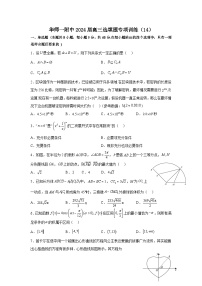 华师一附中2024届高三数学选填专项训练（14）