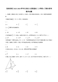 【新结构】2023-2024学年江西省上进联盟高二上学期1月期末联考数学试题(含解析）