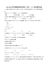 2023-2024学年湖南省邵阳市邵东三中高二（上）期末数学试卷（含解析）