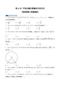 2024年高考数学一轮复习讲练测（新教材新高考）第02讲 平面向量的数量积及其应用（练习）（原卷版+解析）