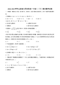 2022-2023学年山西省大同市阳高一中高二（下）期末数学试卷(含详细答案解析)
