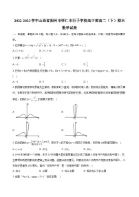 2022-2023学年山西省朔州市怀仁市巨子学校高中部高二（下）期末数学试卷(含详细答案解析)
