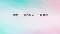 统考版2024高考数学二轮专题复习第一篇核心价值引领引领一素养导向五育并举课件理