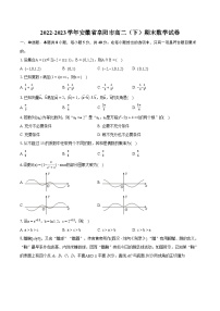 2022-2023学年安徽省阜阳市高二（下）期末数学试卷v