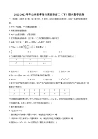 2022-2023学年山东省青岛市莱西市高二（下）期末数学试卷(含详细答案解析)