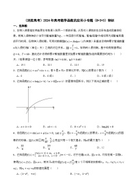 （决胜高考）2024年高考数学函数的应用小专题（8+3+3）特训