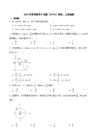 2024年高考数学小专题（8+4+4）特训：三角函数