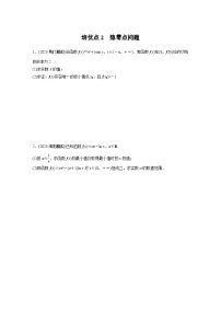 专题一　培优点2　隐零点问题2024年高考数学