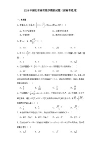 2024年湖北省高考数学模拟试题（新高考适用）