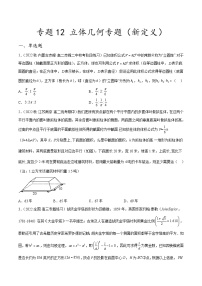 新高考数学二轮复习创新题型专题12 立体几何专题（新定义）（2份打包，原卷版+解析版）