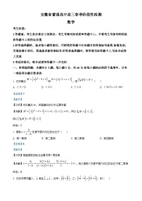 安徽省部分学校2023-2024学年高三下学期阶段性检测数学试卷（Word版附解析）