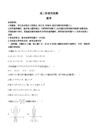 山东省济南第一中学等校2024届高三下学期阶段性检测（开学考试）数学试题(无答案)
